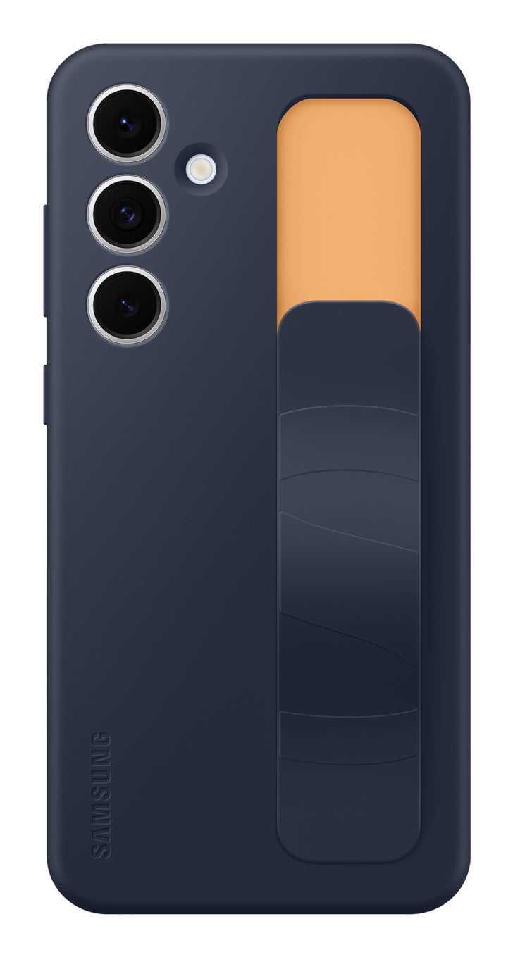 Samsung Backcover – für Samsung Galaxy S24 FE, mit Ständer, Silikon, Schwarz