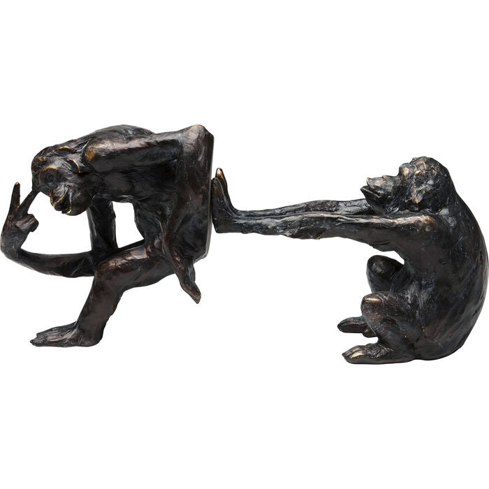 KARE Design Monkey Buchstütze – Kunststoff – Braun – 200 × 170 × 100 mm