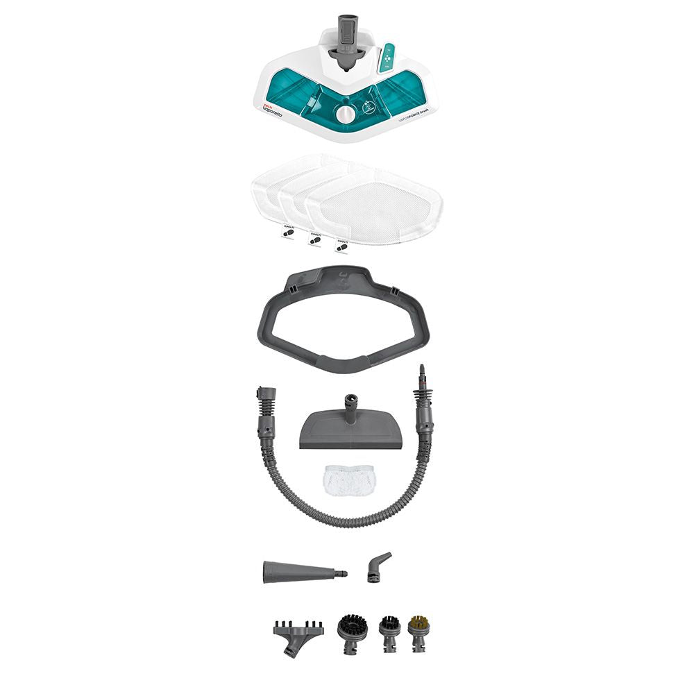 Polti Dampfreiniger Vaporetto SV450_Double – 0,3 l, türkis/weiss