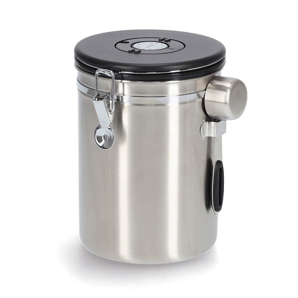 Zeller Present Vorratsdose 2,7 l, Ø 14 × 21,5 cm, Edelstahl/Kunststoff, Silber