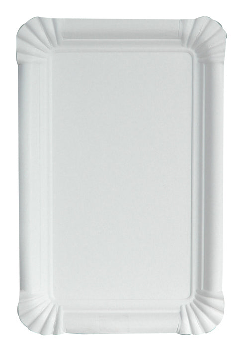 Weita Teller, Papier/Karton, rechteckig – 16 × 16,5 cm, weiss – 250 Stk.
