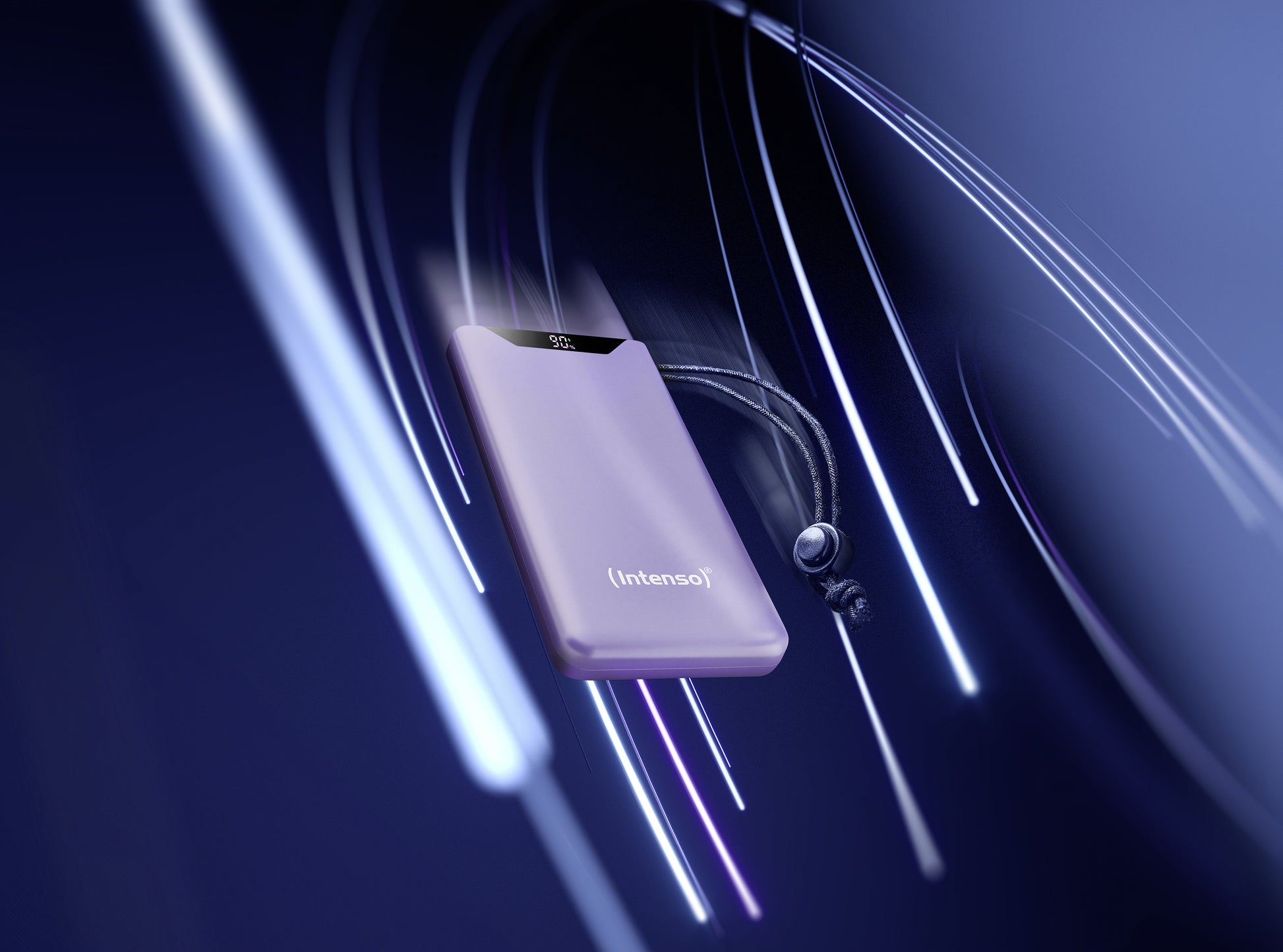 Intenso F10000 Powerbank 10'000 mAh – 20 W PD, 1× USB-C, 1× USB-A, lila
