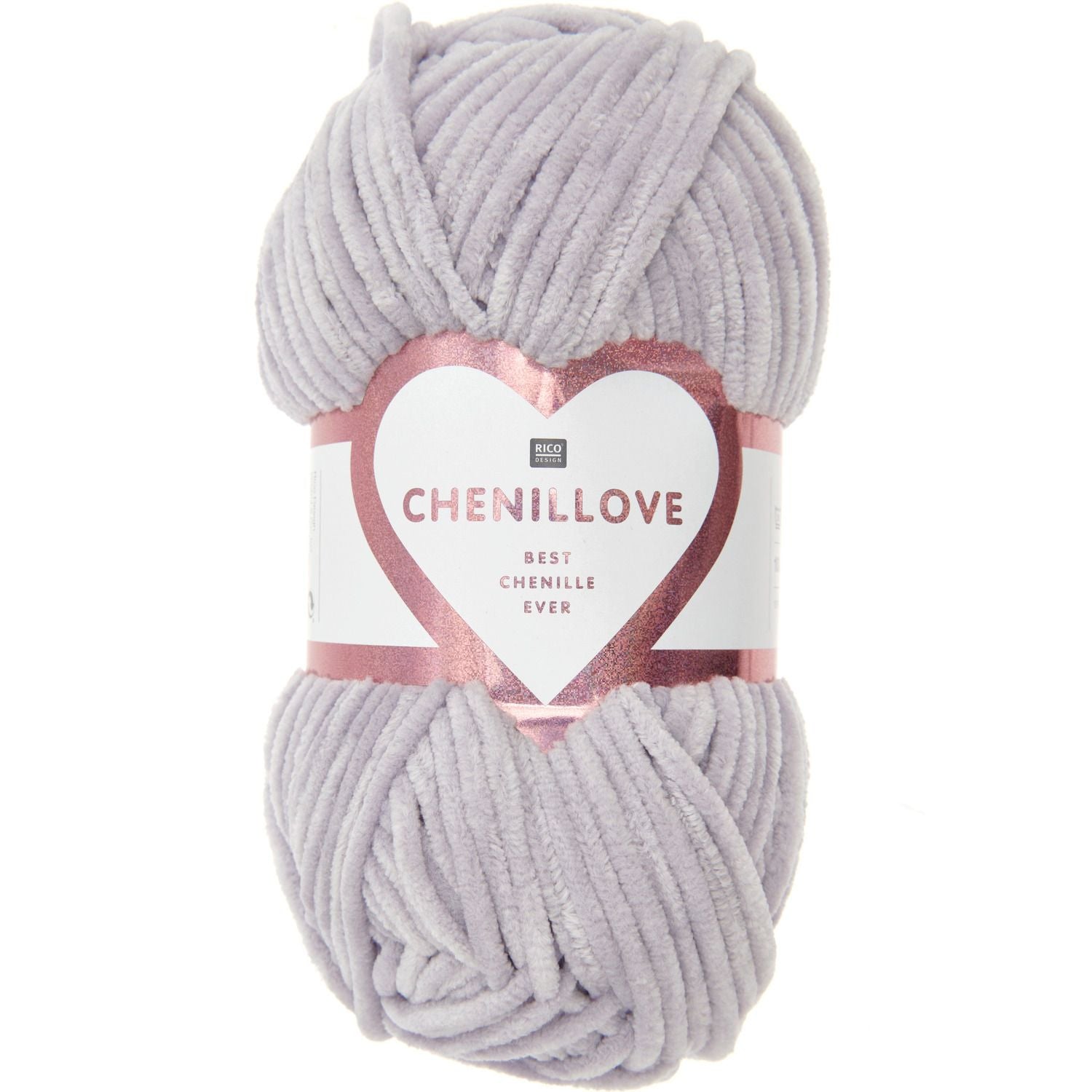 Rico Design Chenillove Garn Flieder – 100 g, 110 m, 100% Polyester, Nadel 4 mm