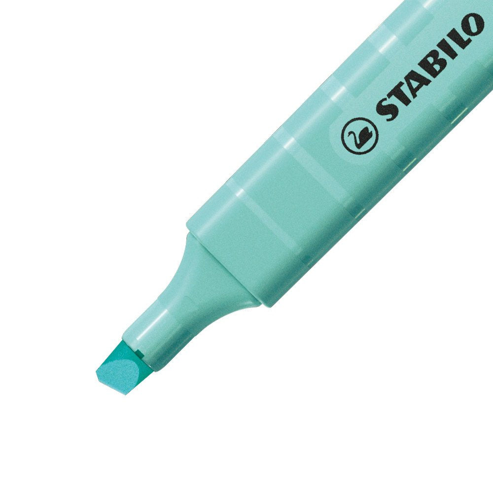 STABILO SWING COOL Pastell Textmarker – Türkis, Keilspitze 1–4 mm