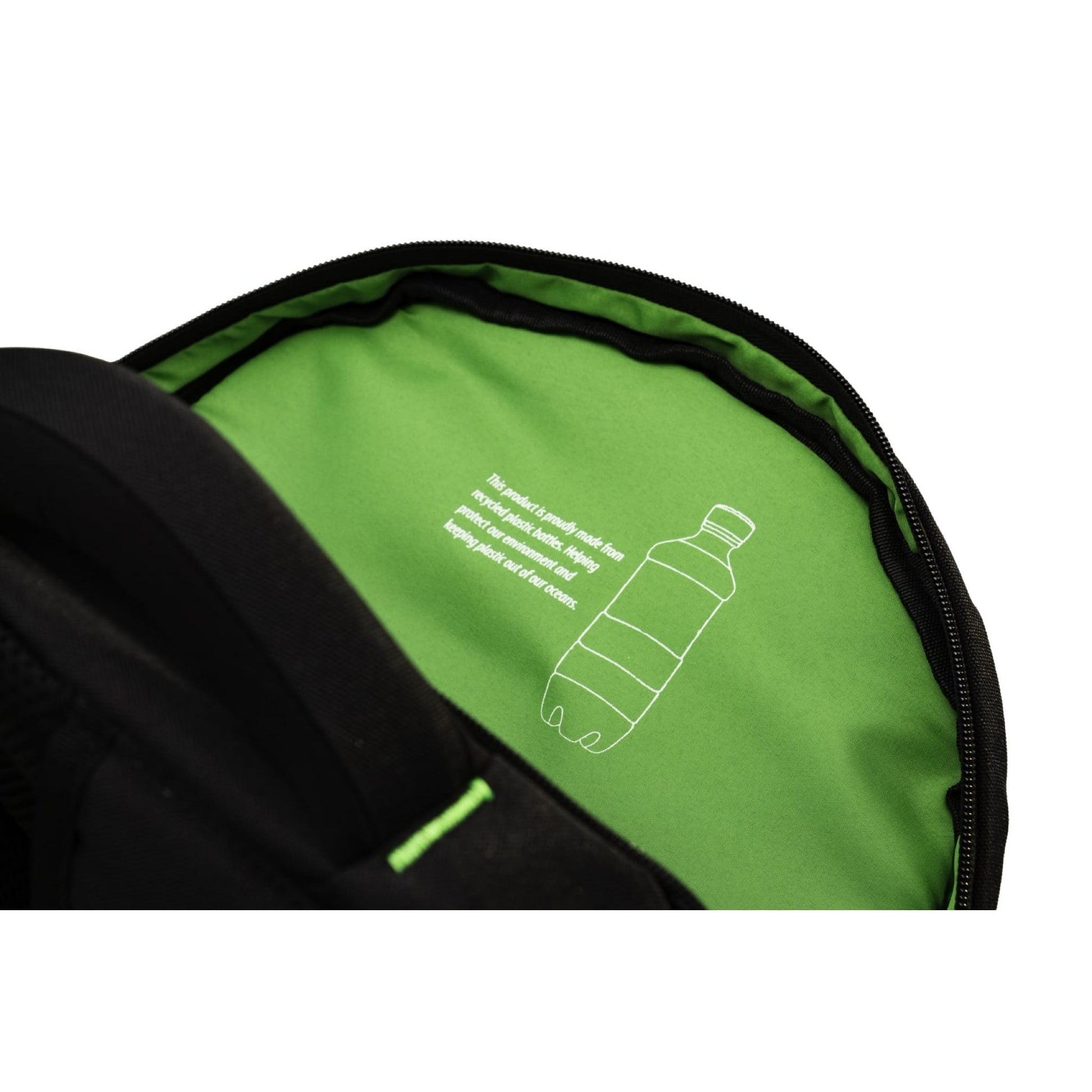 Q-Connect Notebook-Rucksack – für Notebooks bis 15,6", Aufsteckfunktion, recyceltes PET (rPET), schwarz