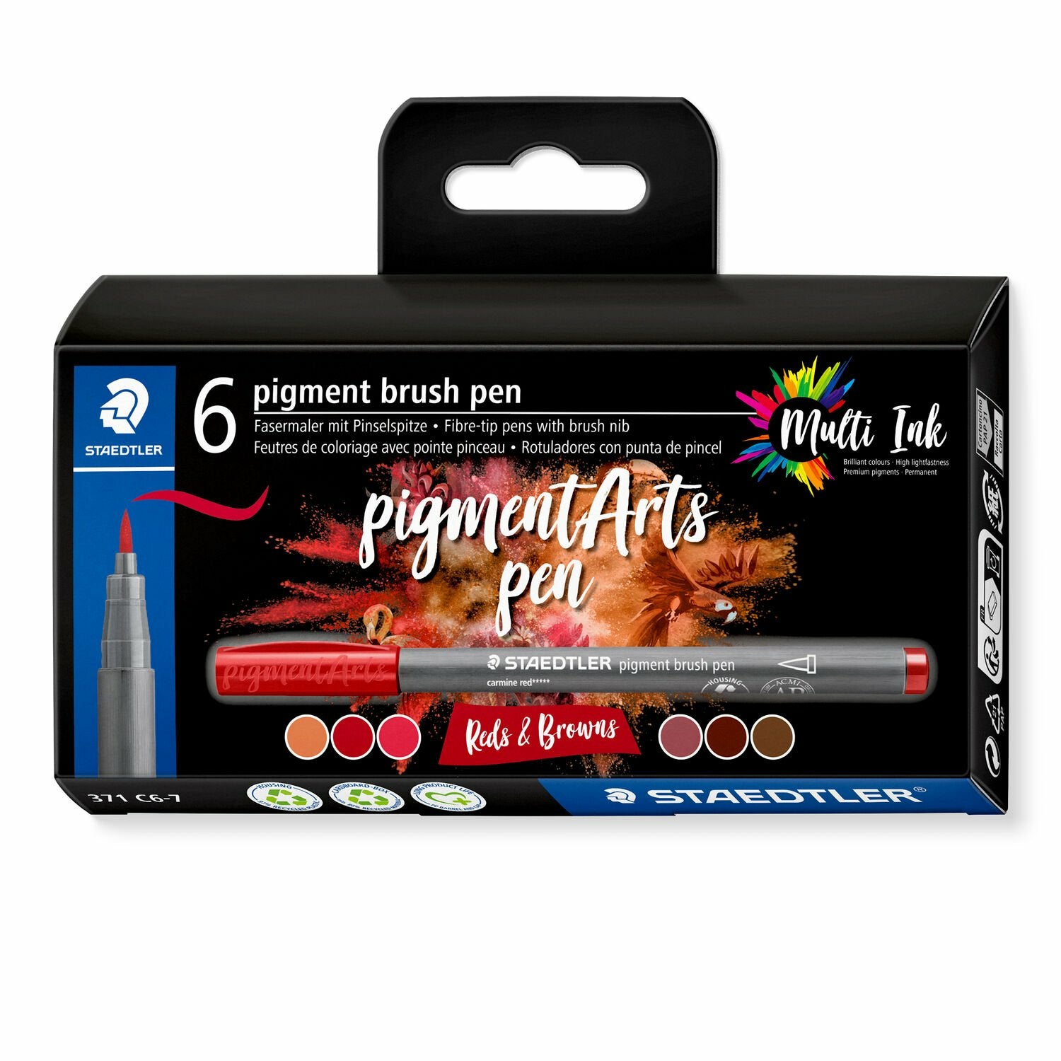 Staedtler Fineliner – 6er-Set – 6 Farben, sortiert – wasserfest