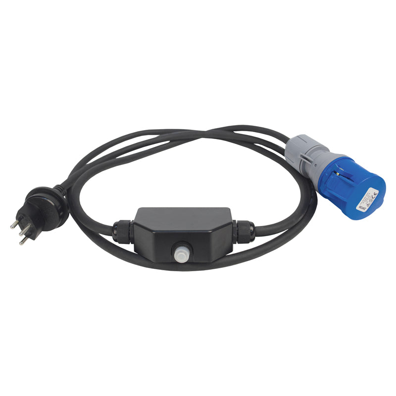 Steffen Verlängerungskabel – CEE 16-3–T11, 3 m, IP44/IP55, 1,5 mm², Schwarz