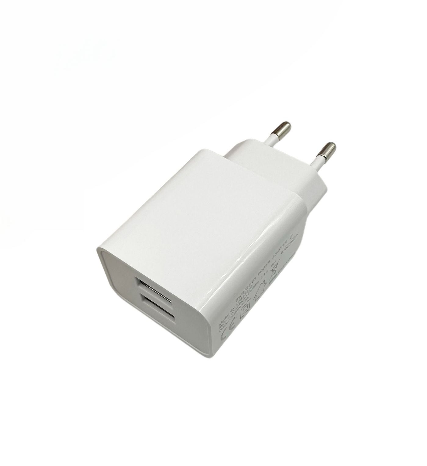 Microconnect USB-Ladegerät 12 W – USB-A×2, 5 V/2,4 A – Weiss