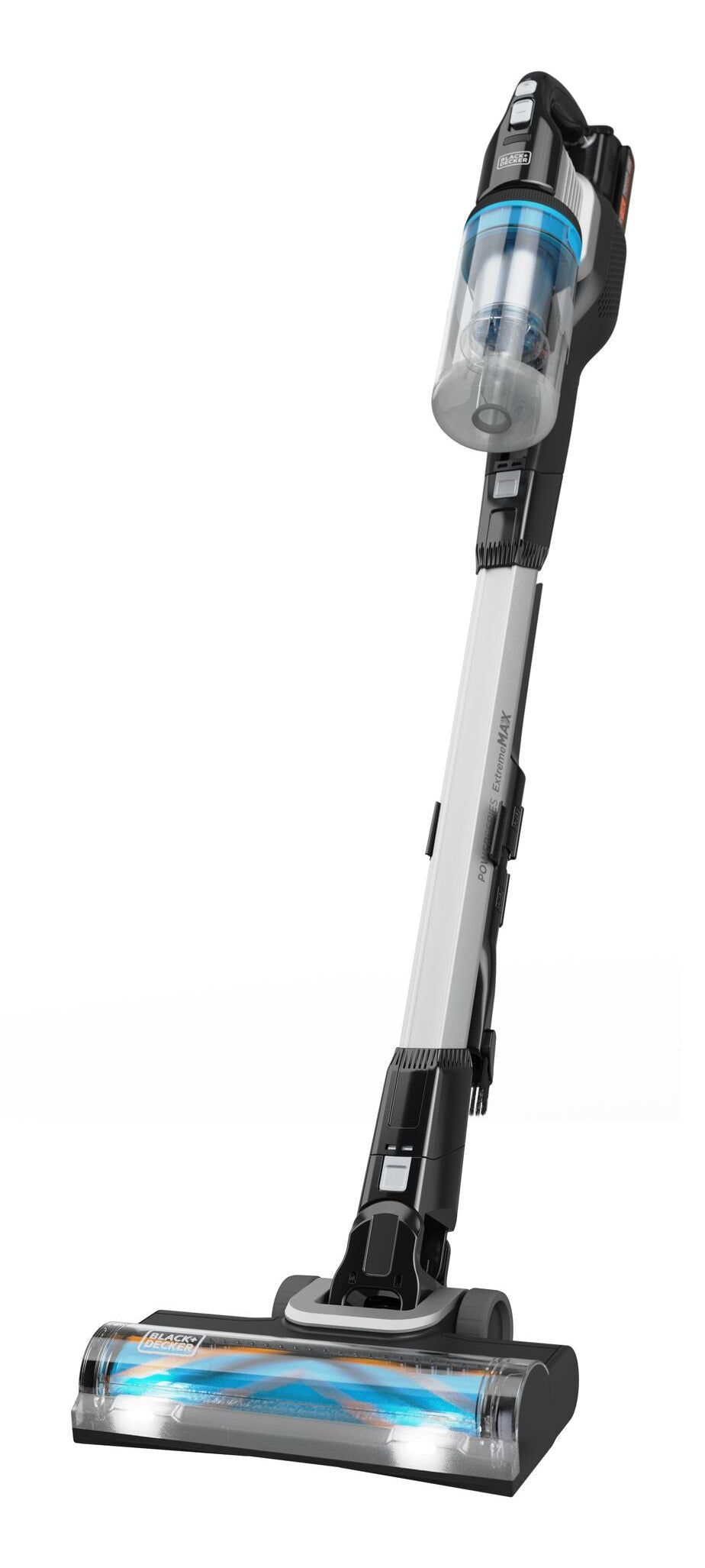 Black & Decker Akku-Stielsauger – BHFEB520D1, Schwarz/Transparent/Weiss, 2-in-1