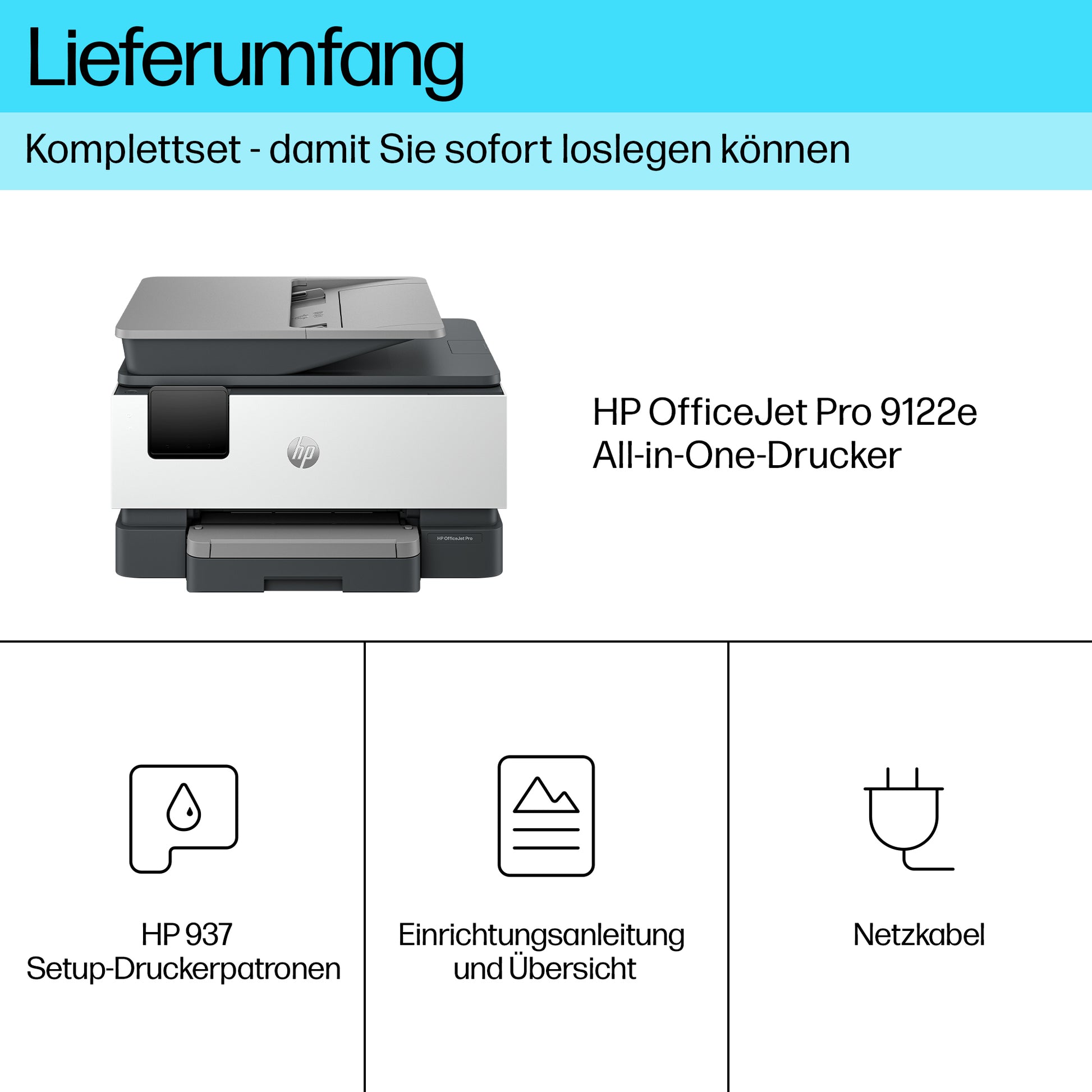 HP OFFICEJET PRO 9122E – Farbiger Tintenstrahl-MFP