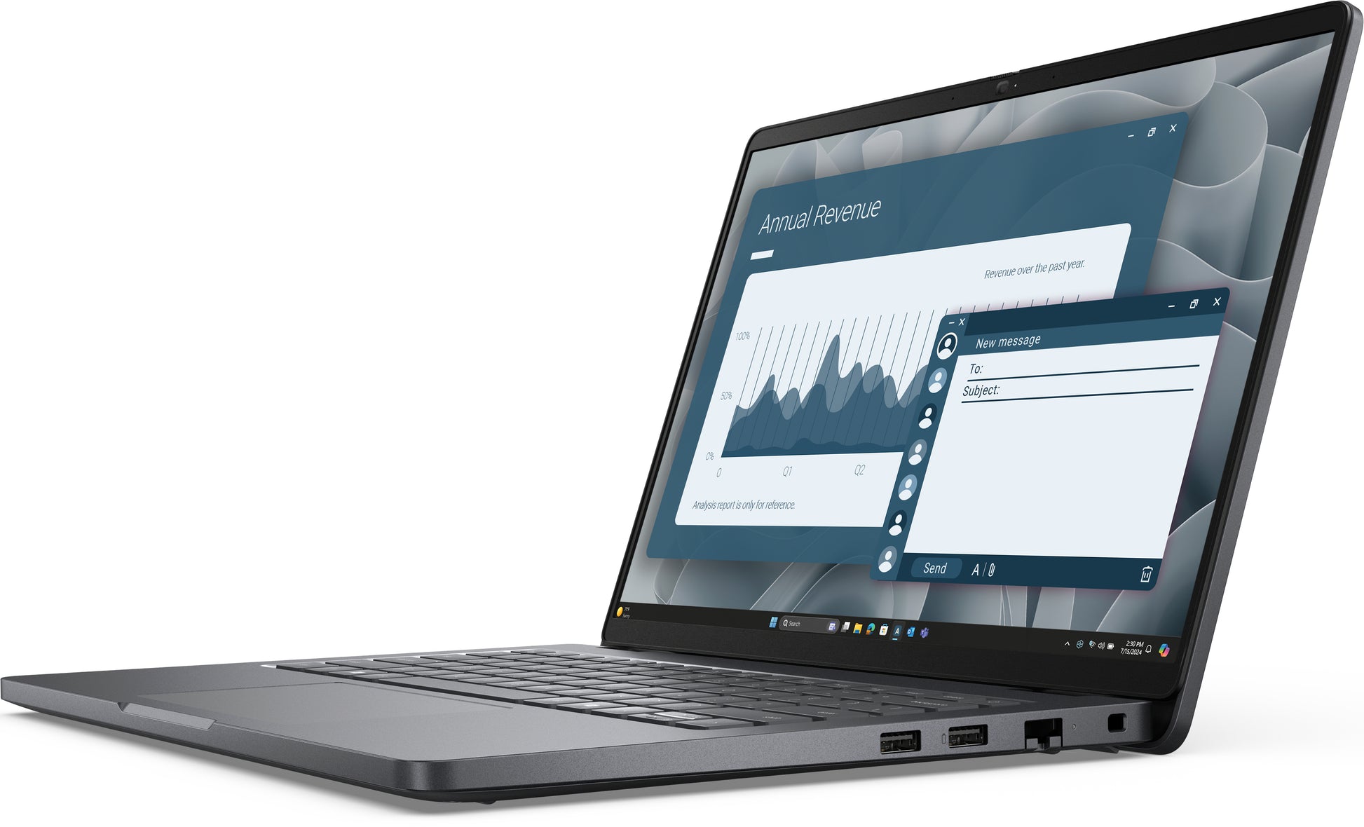 Dell Pro 14 Laptop – Wi‑Fi, Ethernet, Bluetooth – Netzstrom 100–240 V – 313,7 × 225,3 × 20,4 mm