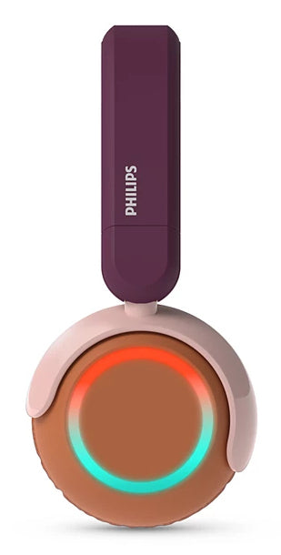Philips TAK4200MP/00 – Duo Headset, On-Ear – Bluetooth, Lautstärkebegrenzung 85 dB – Magenta/Violett – bis 45h