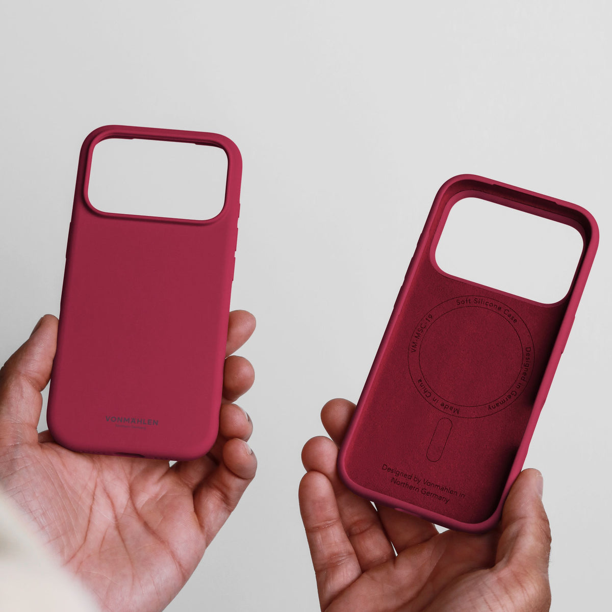 Vonmählen Backcover – für Apple iPhone 17 Pro Max – rot – Silikon – MagSafe-kompatibel, kabelloses Aufladen