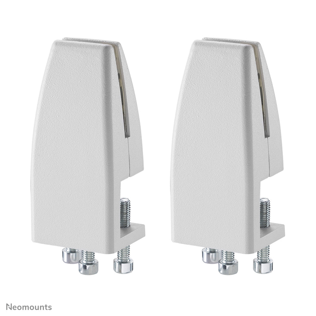 Neomounts Klemmen-Set – weiss, für Tischplatten 8–25 mm, 2er-Set