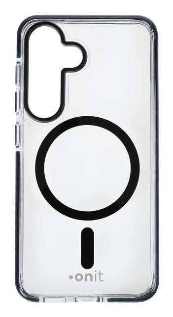 ONIT Mill.Std. Backcover – für Samsung Galaxy S25, PC+TPE+TPU, Schwarz/Transparent, bis 3 m Sturzsicher