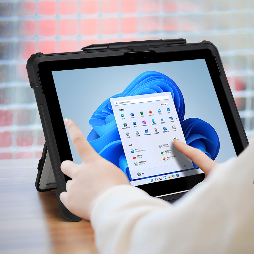 InfoCase Tablet-Hülle für Microsoft Surface Pro 9 13" – Schwarz, Durchscheinend