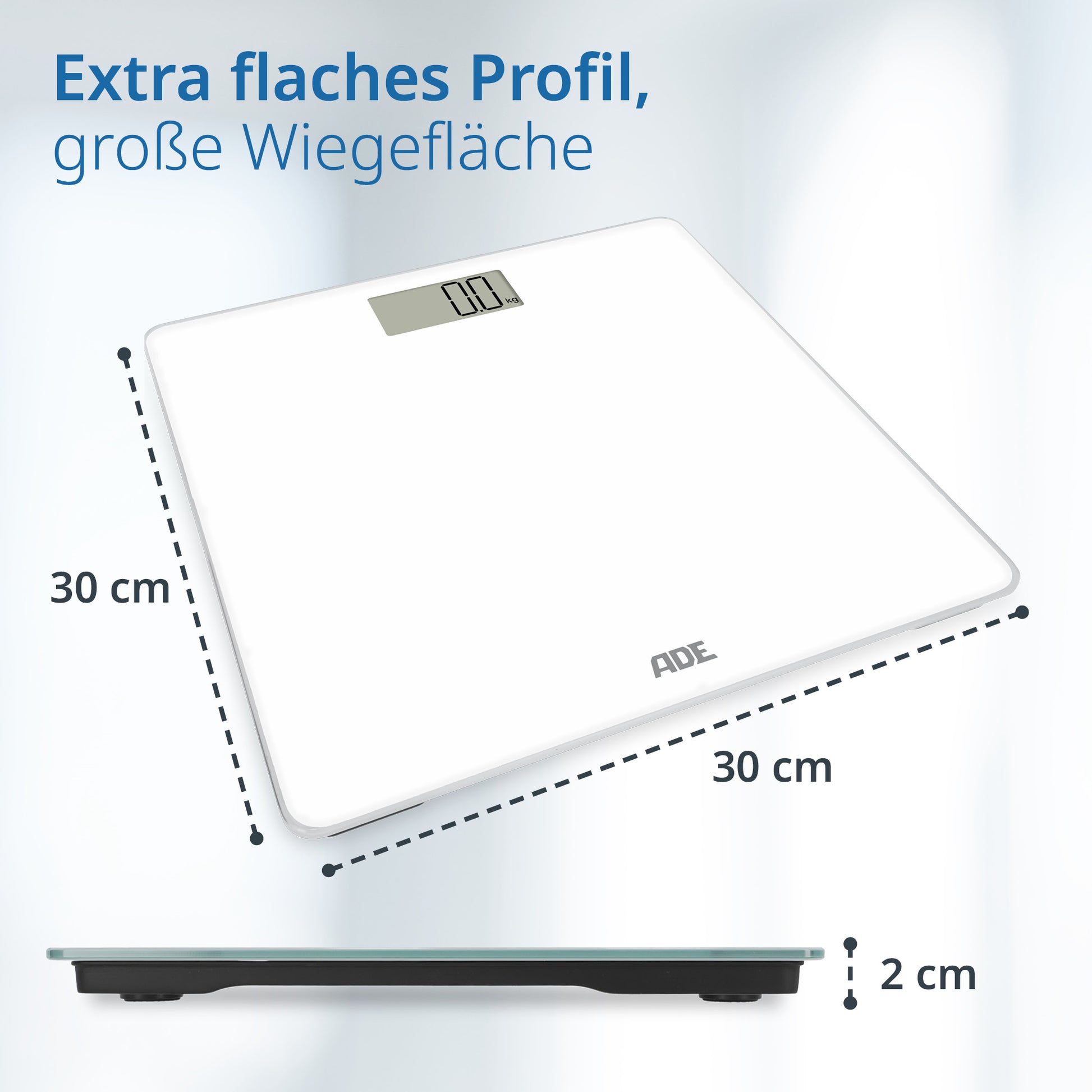 ADE Digitale Personenwaage Amina – Glas – 180 kg
