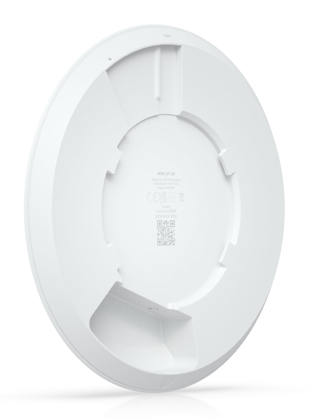 Ubiquiti Access Point, Wi‑Fi 7, Dual‑Band (2,4/5 GHz), bis 7300 Mbit/s, PoE, 1x RJ‑45 (1G/2,5G), Decke/Wand