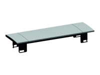 Bachmann POWER FRAME Einbausteckdosenleiste, Abdeckung, 3-fach, Aluminium – schwarz