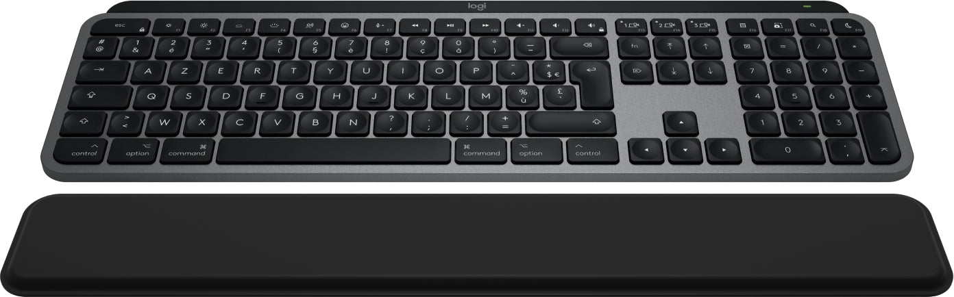 Logitech MX Keys S Combo für Mac – Tastatur, kabellos, FR-Layout (FR), Space Grey – für macOS