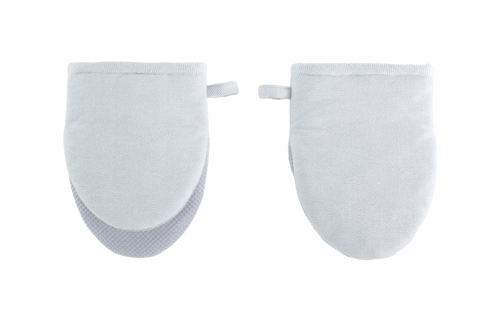 Tiseco RUGA – Ofenhandschuh 14 × 20 cm, Baumwolle, rutschfest, 2 Stk., Hellblau