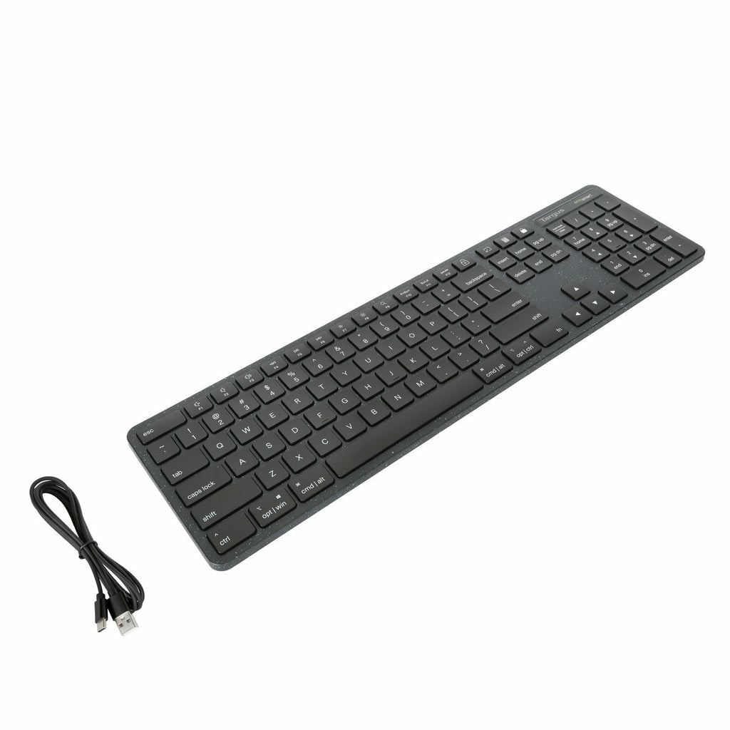 Targus ECOsmart – Tastatur – 100% – kabelgebunden – USB‑A – QWERTY (Nordic) – schwarz – antimikrobiell