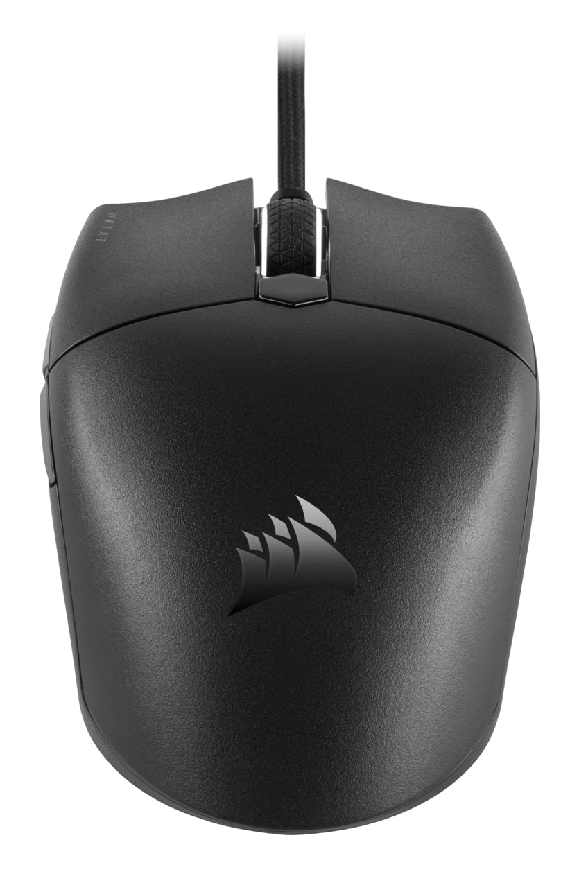 Corsair KATAR PRO XT Gaming-Maus – kabelgebunden, USB-A, 18'000 dpi, 6 Tasten, beidhändig, schwarz