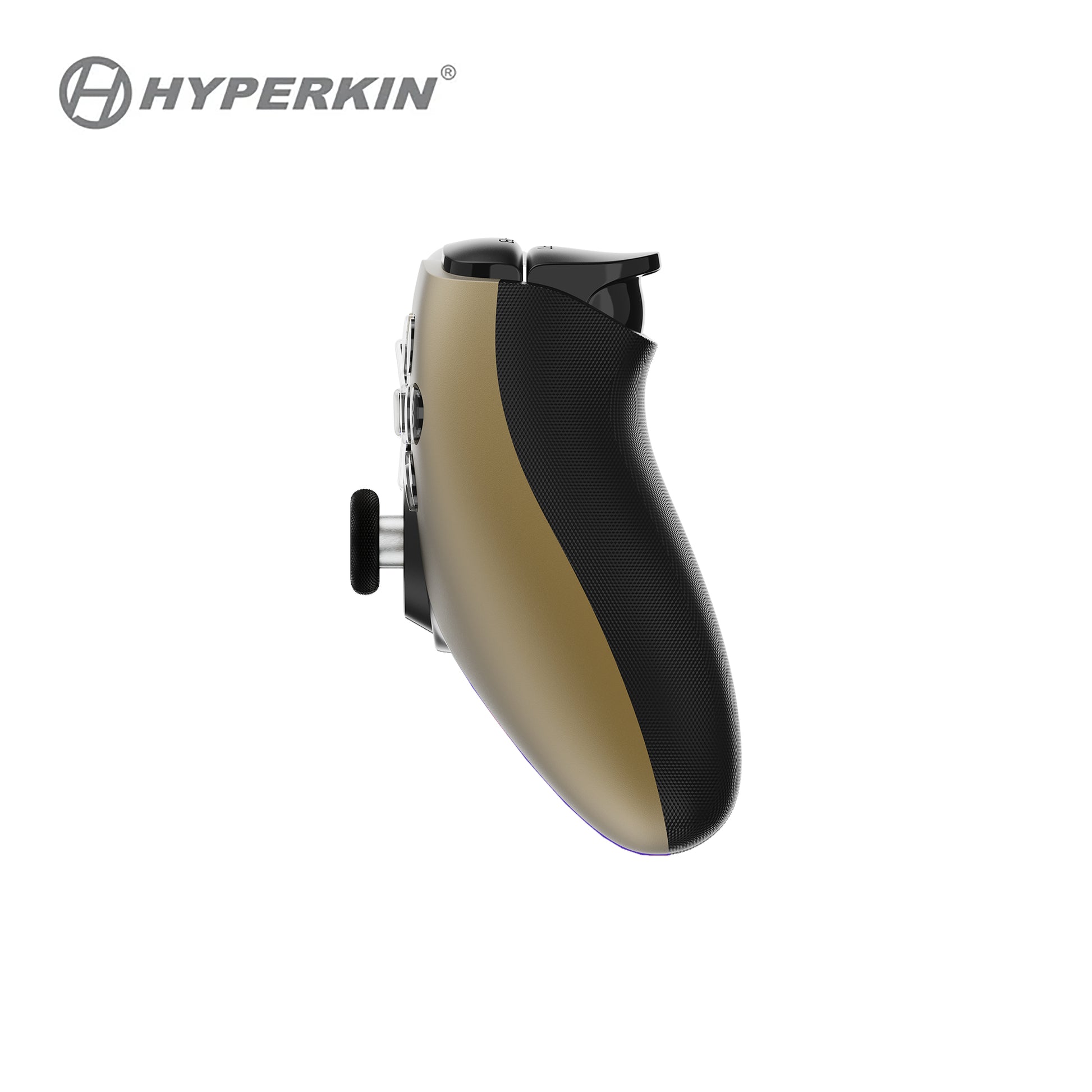 Hyperkin Competitor M01638-GD – Gamepad – Kabelgebunden (USB-C), Vibration, Gold, Schwarz