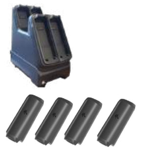 Zebra KIT-MC2X-BTRYPWR-01 – Ladestation, 4-fach, für MC2200/MC2700, Schwarz