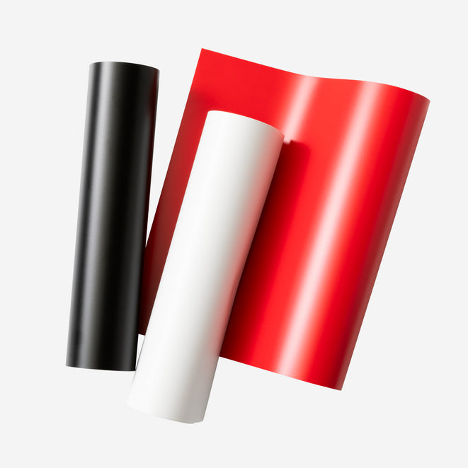 Cricut Matte Vinylfolie – Schwarz, Weiss und Rot – 24,1 × 30,5 cm – für JOY Xtra Schneideplotter