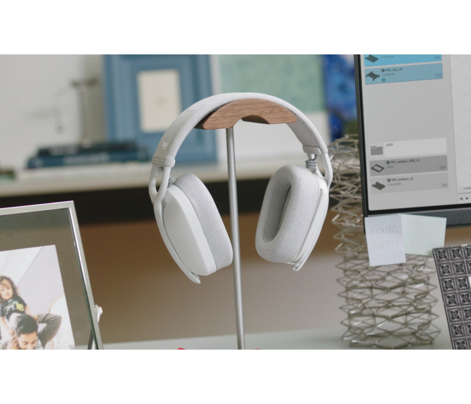 Logitech Zone Vibe 100 – Kopfhörer – Off-white