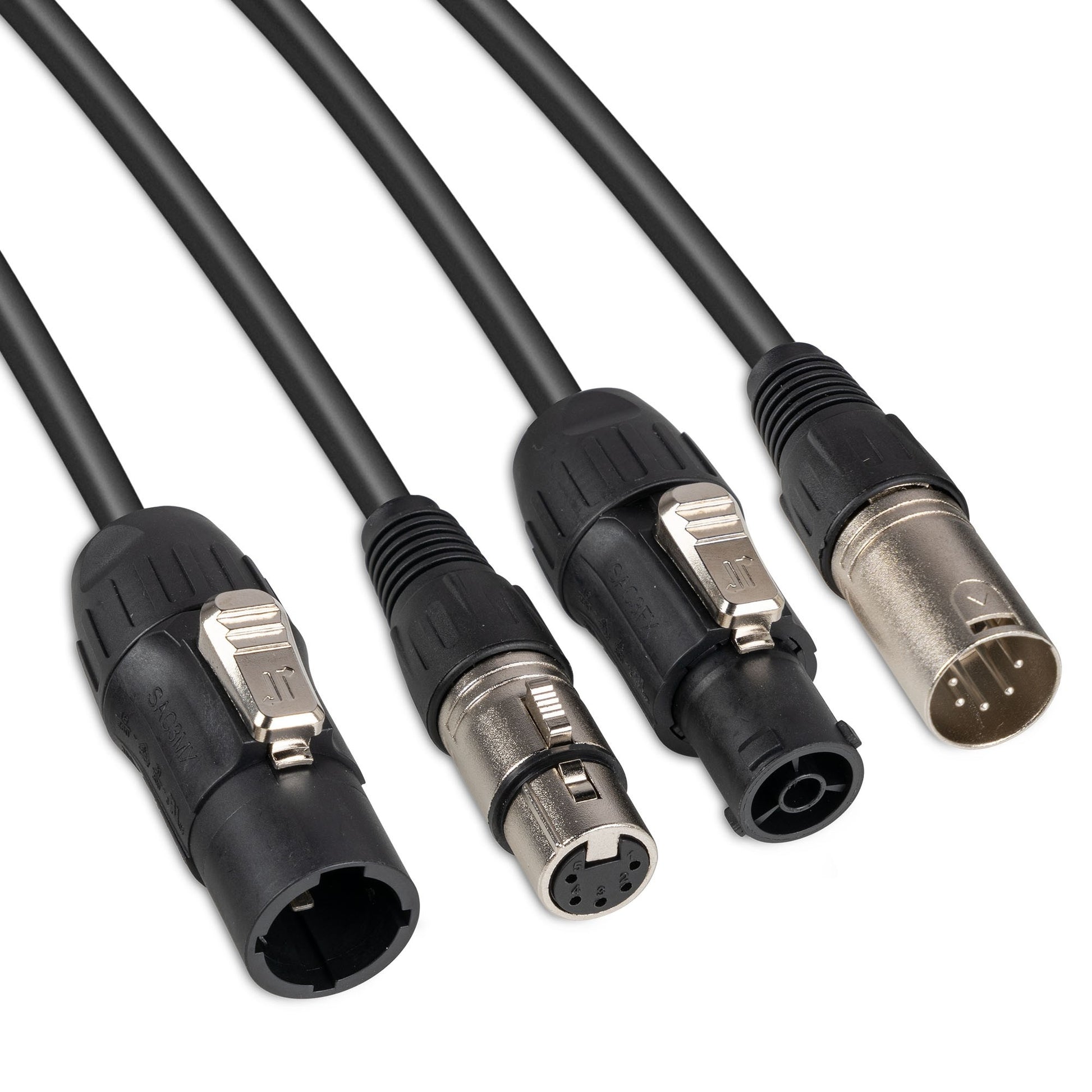 PD-Connex XLR-Kabel – 3-pol M–F – 0,5 m, Schwarz