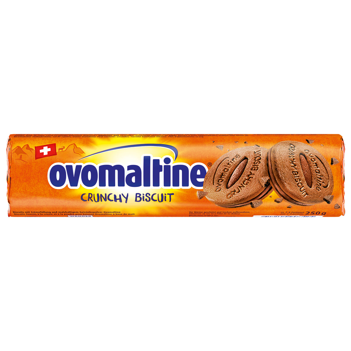Ovomaltine Knusprige Biscuit Kekse Ovomaltine – einzeln verpackt, 250 g