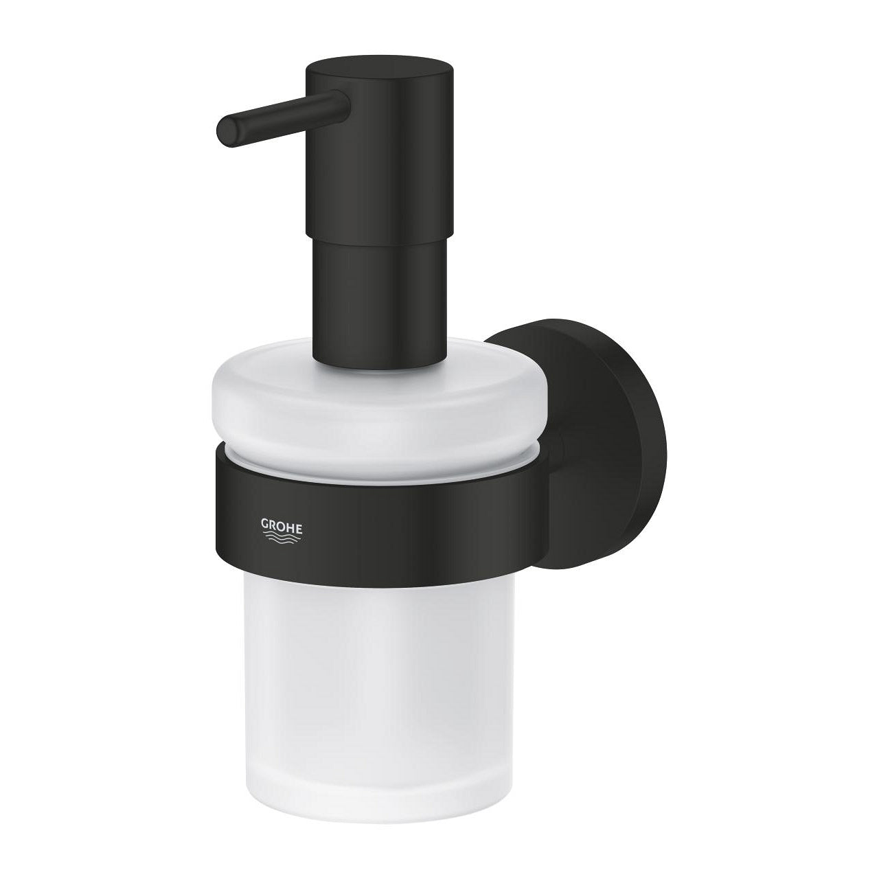 Grohe Start Manueller Seifenspender – Wandmontage – 160 ml, Schwarz, Metall