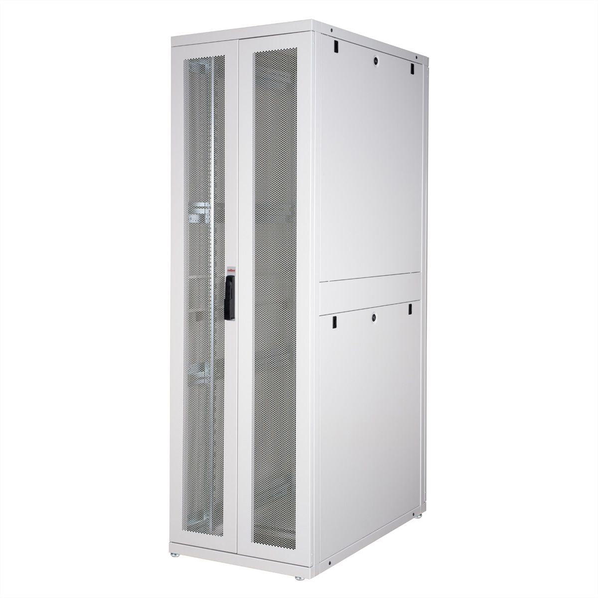 ROLINE Pro – 19" Netzwerkschrank 42U, IP20, abschliessbar, 600 × 1000 × 1970 mm, grau, Stahl