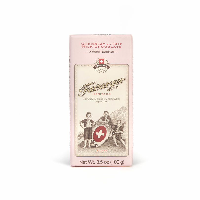 Favarger Héritage Schokolade – Milch & Haselnuss – 100 g