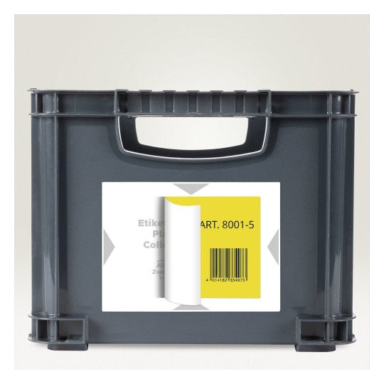 Avery Zweckform – Selbstklebendes Druckeretikett, 80 mm × 120 mm, Hellgrau, Polyester/Polypropylen