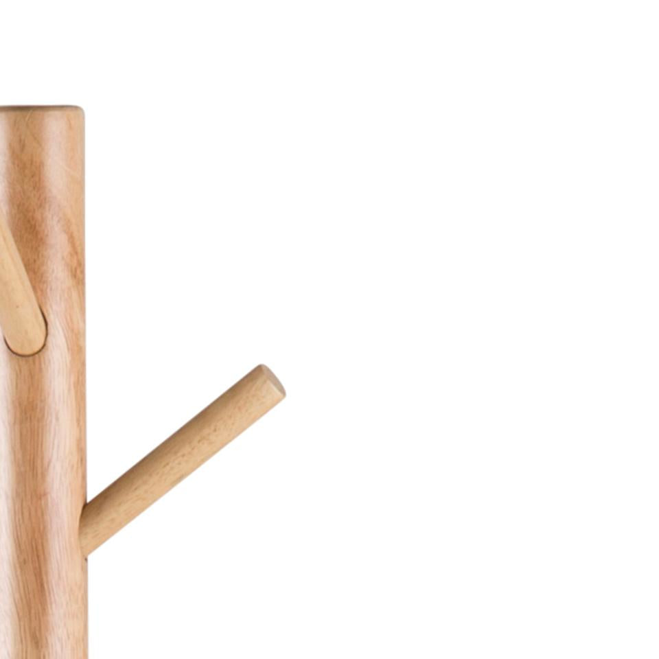 Actona Garderobenständer – Gummibaumholz – Braun – 1'760 mm