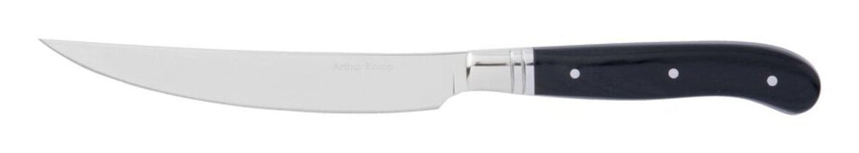 Arthur Krupp Steakmesser – 12 cm, Glatter Schliff, Edelstahl, Griff Pakkawood