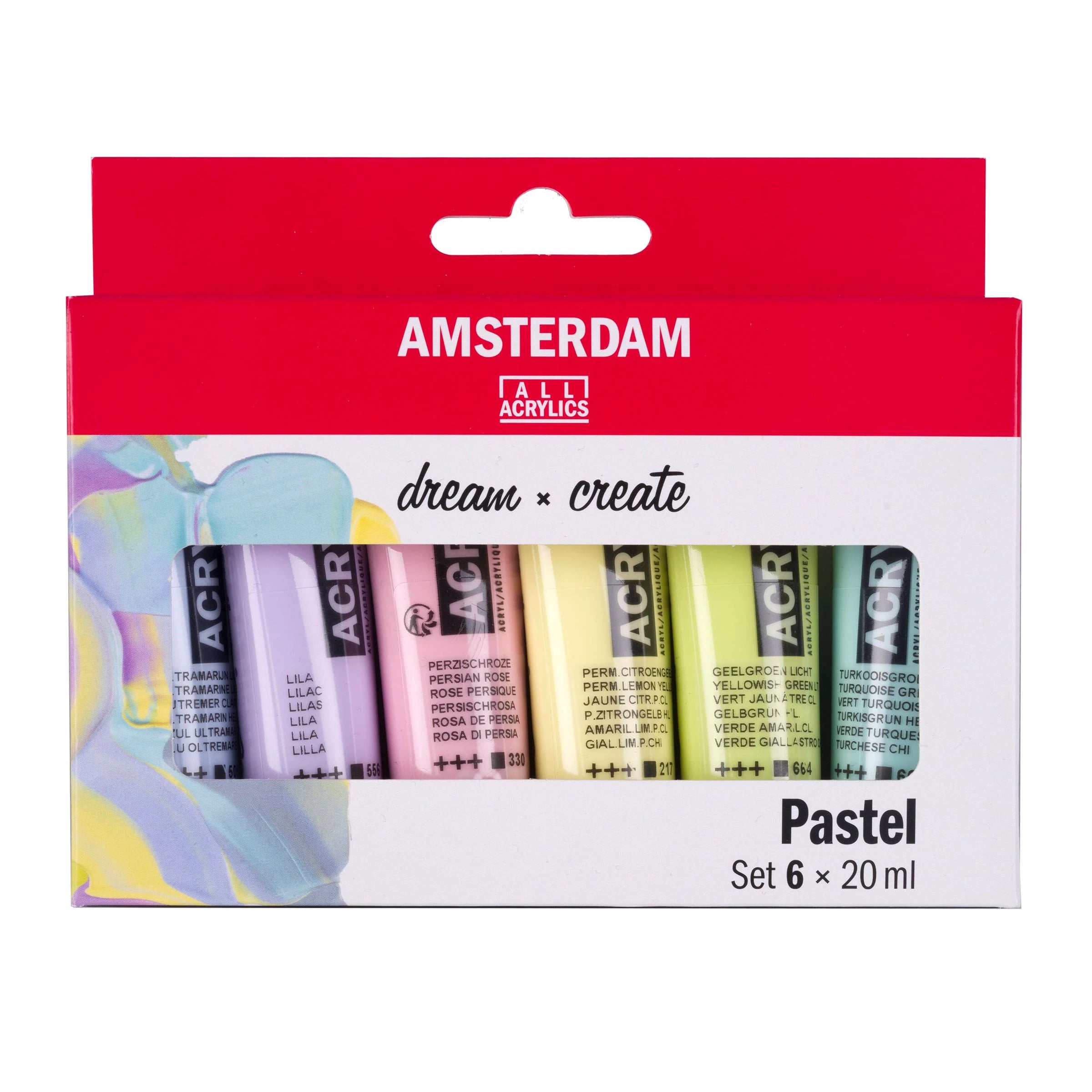 Amsterdam Acrylfarbe – Set – 6 Farben, 6 × 20 ml
