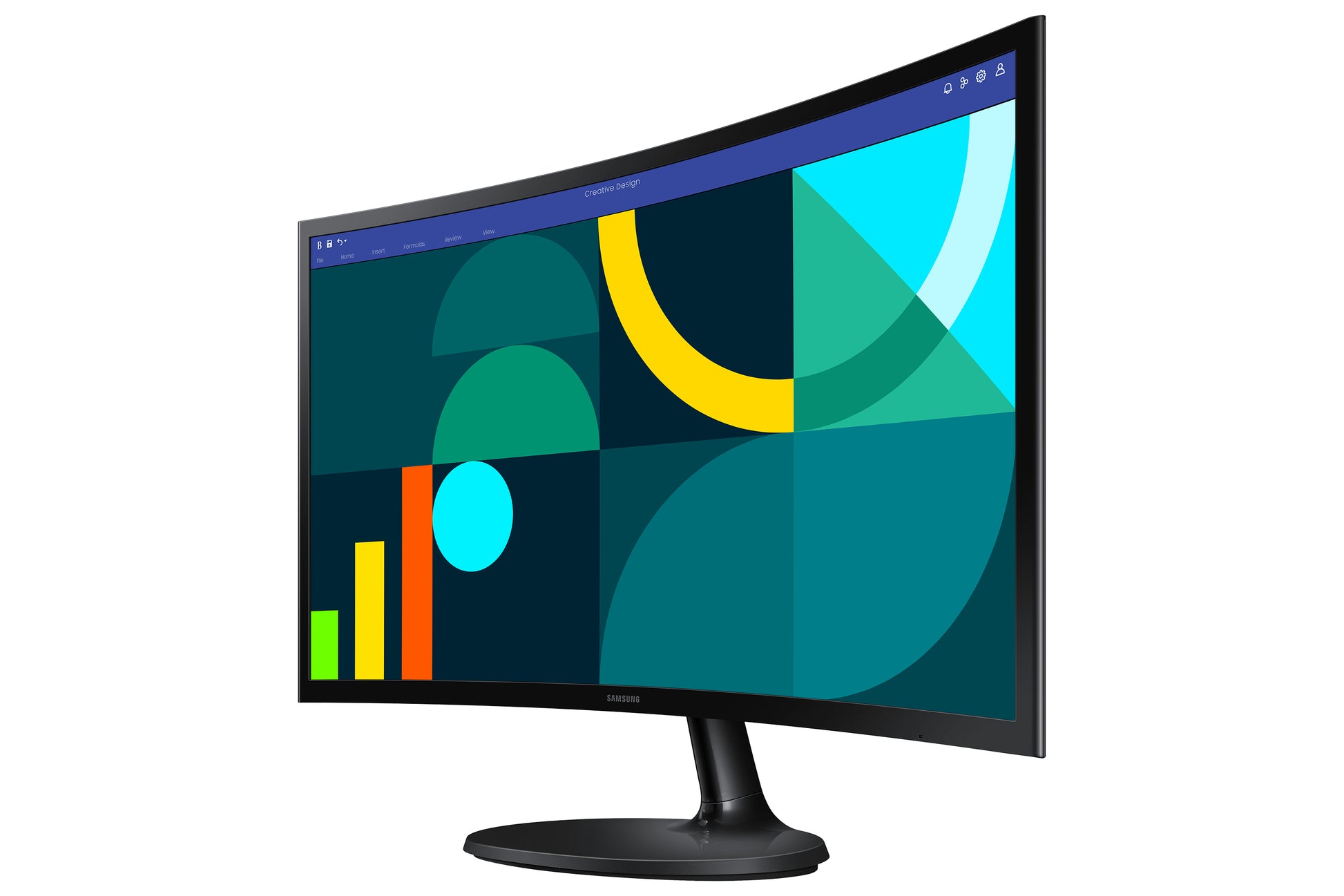 Samsung S36Gd – Monitor, 24", 1920 × 1080 (Full HD), VA, 100 Hz, 250 cd/m², VESA 75 × 75, Schwarz
