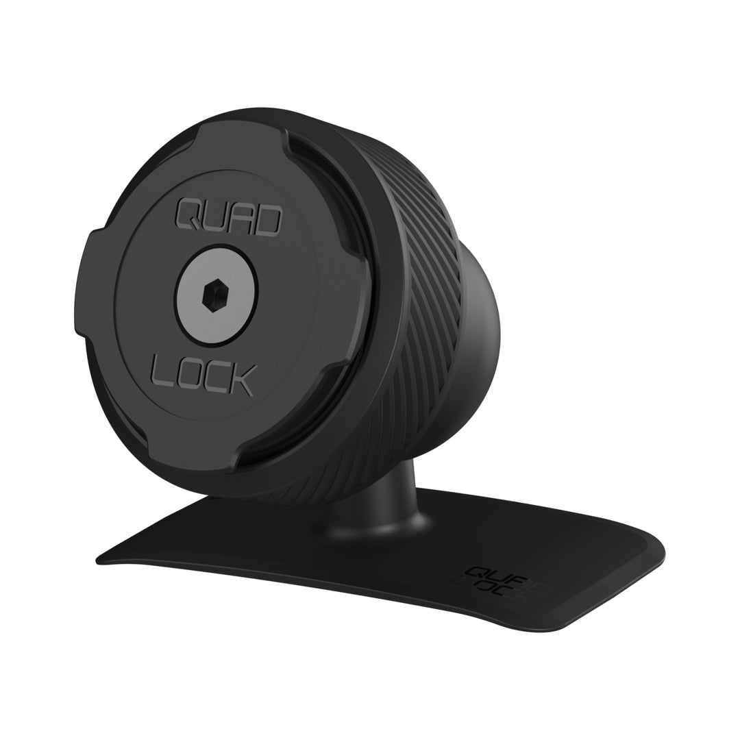 Quad Lock Auto-Halterung Klebe-Dashboard/Konsole – Auto-Halterung – Armaturenbrett, Klebend, Drehbar – Schwarz