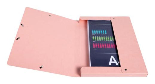 Exacompta Gummibandmappe Aquarel A4 – Karton, mehrfarbig, bis 200 Blatt, 5 Stk.