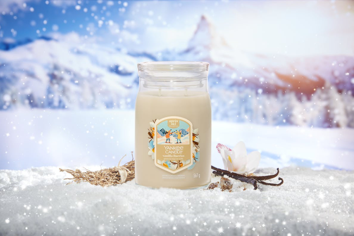 Yankee Candle Duftkerze Vanilla Flurries, Ø 9,9 × 15 cm