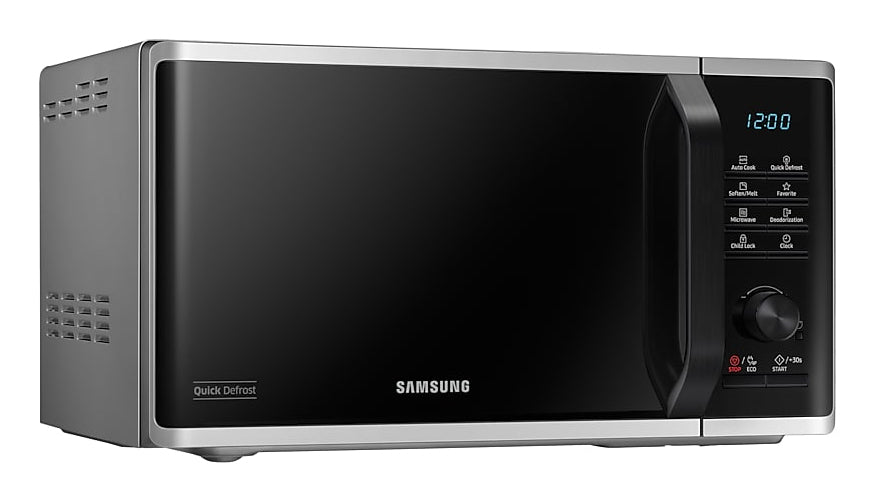 Samsung Solo-Mikrowelle MS23K3515AS/SW – 23 l, Keramikboden, 800 W – Silber