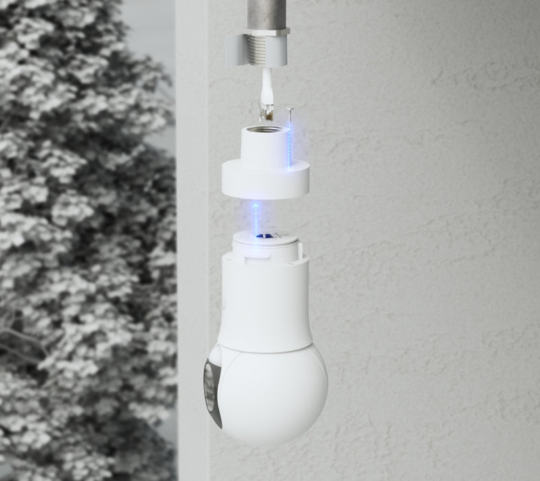 Ubiquiti UACC-G5-PTZ-PM Deckenhalterung – für UVC-G5-PTZ – 3/4" Gewinde, Weiss, Polycarbonat