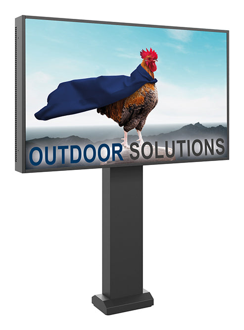 Hagor Digital Signage Stand – für Samsung OH75 Serie – wetterfest, Querformat – schwarz – ScreenOut OH75