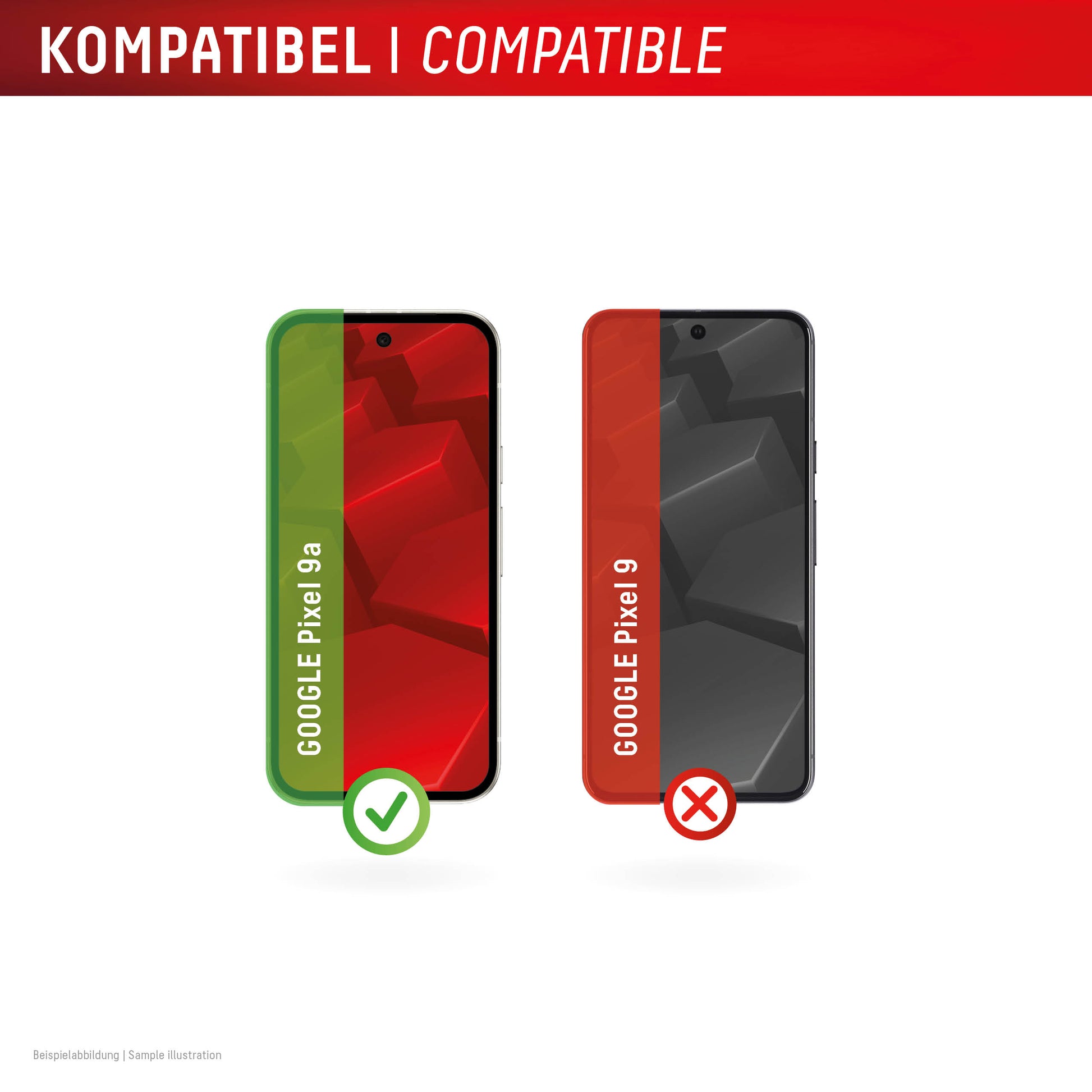 Displex Displayschutz (Panzerglas), 10H – für Pixel 9a – mit Applikator