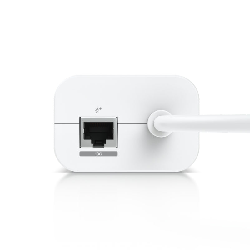 Ubiquiti PoE-Injektor 30 W – 10 Gigabit Ethernet, RJ-45×1, USB-C×1 – 48 V PoE – Wandmontage – Weiss