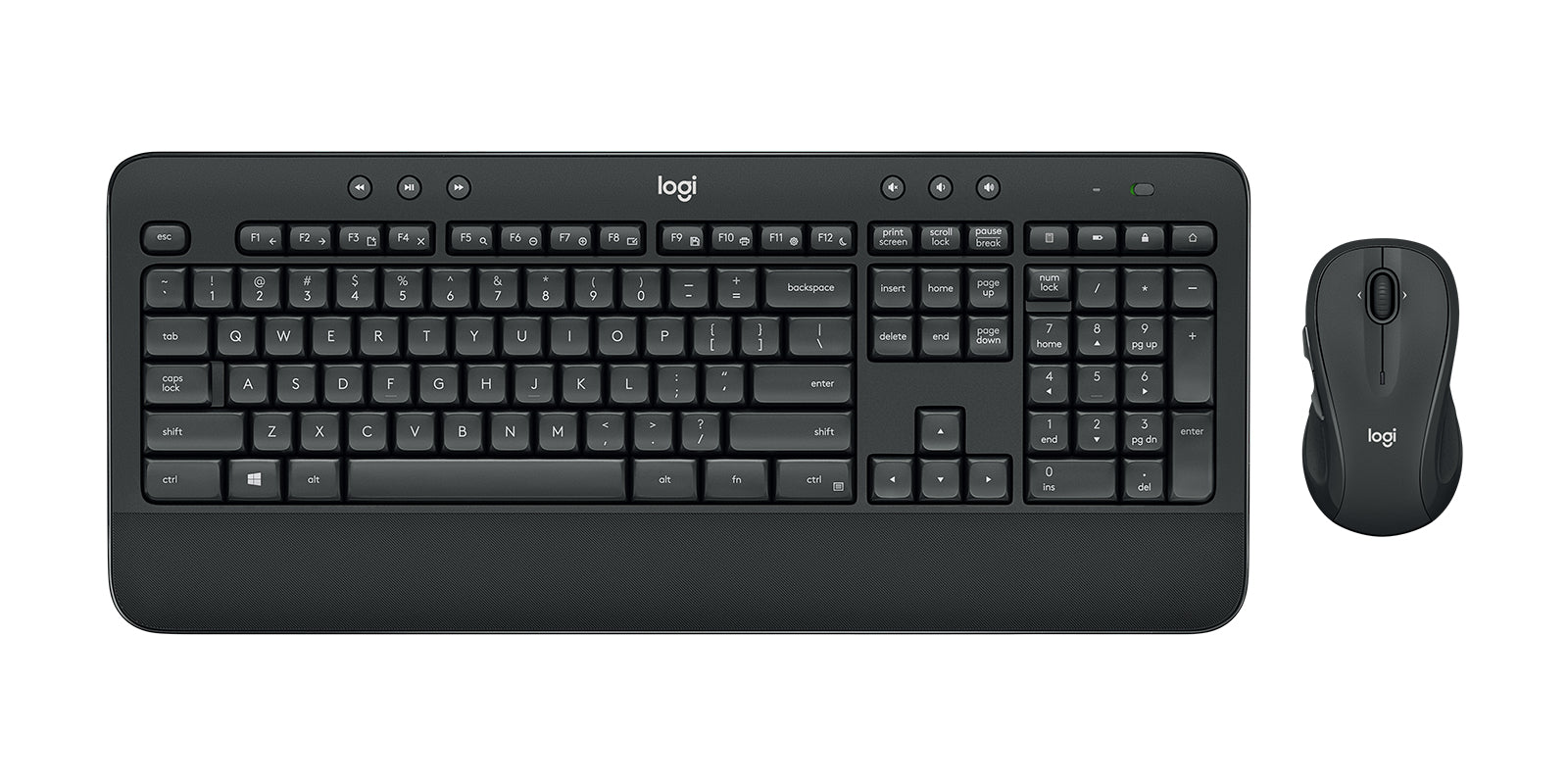 Logitech MK545 Advanced – Tastatur- und Maus-Set – 2,4 GHz USB-A (Nano-Empfänger) – QWERTY (US-INT) – Schwarz